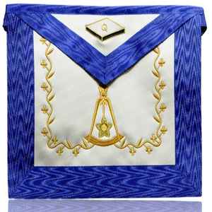 FREEMASON Master Mason MASONIC REGALIA Tablier écossais MASONIC SCOTTISH RITE AASR 14ème DEGRE TABLIER BRODÉ À LA MAIN - Product Image 3