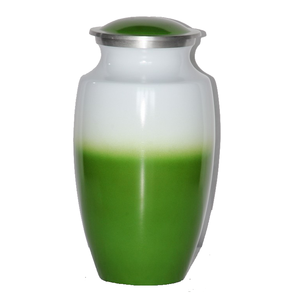 Urnas de cremación para adultos de aluminio de alta calidad con acabado de Color amarillo naranja para cenizas humanas Suministros funerarios de metal - Product Image 4