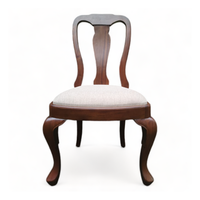 Chaise de salle à manger moderne de luxe en bois massif avec siège rembourré et fonction rafraîchissante pour appartement, salle à manger, utilisation en extérieur