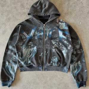 Vente en gros de sweat à capuche vintage en coton 100% avec impression numérique, surdimensionné et personnalisé pour homme, sweat à capuche délavé au soleil pour homme - Product Image 6