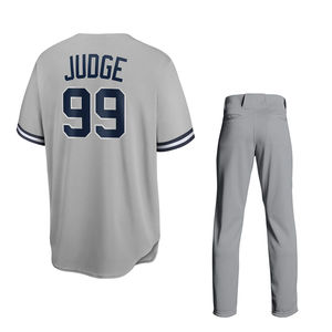 Venta El mejor uniforme de béisbol Botón completo Softball Jersey Pantalón Conjunto Uniforme Liga deportiva Uniforme de béisbol Precio razonable - Product Image 2