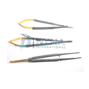 Dynaintl Juego de Micro Suturas de Alta Calidad, Portaagujas TC de 7 pulgadas, Tijeras TC, Pinzas TC, Casete de Esterilización para Instrumentos Dentales - Product Image 2