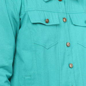 Men's Jackets Men's High Street Premium Quality Slim Fit Canvas Denim Jackets Custom Design Stand Collar Winter Jacket Factory - Product Image 5