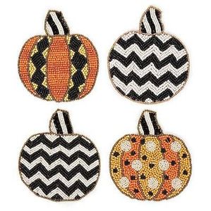 Forme ronde de sous-verre de broderie perlée or et ivoire de personnalisation de luxe avec un look de quatre ensembles de qualité supérieure et un beau design fait à la main - Product Image 4