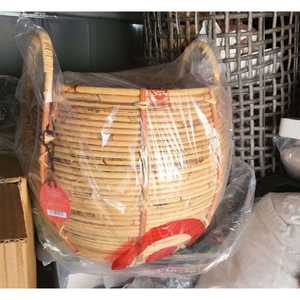 Accesorio de decoración del hogar cesta de ratán bohemio - Product Image 4