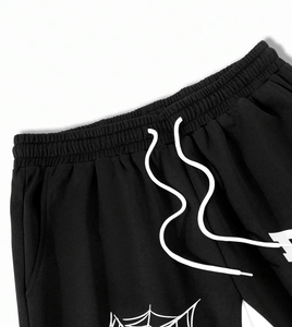 2024 pantalones de chándal acampanados más vendidos, ropa de calle para hombres, pantalones acampanados para correr de algodón 100% de alta calidad con estampado DTF para hombres - Product Image 2