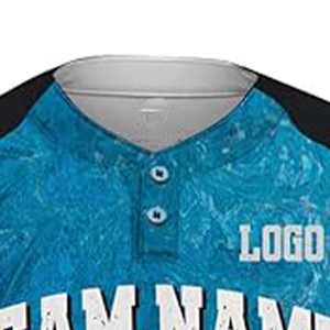 เสื้อซอฟต์บอลผ้าโพลีเอสเตอร์100% ระบายอากาศได้ดีดีไซน์ตามสั่ง - Product Image 2