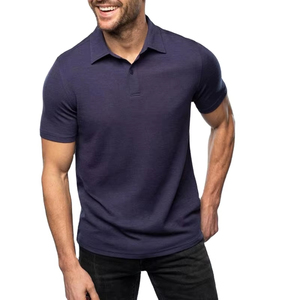 Venta al por mayor logotipo bordado personalizado para camisa hombres unisex tela de punto antiarrugas 100% algodón servicio OEM - Product Image 1