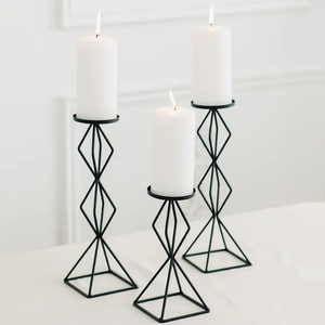 Bougeoir en fer de style classique fait à la main bougeoir en métal sur mesure très durable pour la conception moderne de Noël - Product Image 3