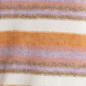 2024 personalizado OEM mujeres Jacquard suéter de manga larga de punto a rayas mujeres pulóver de punto con cuello en V suéter de las mujeres - Product Image 6