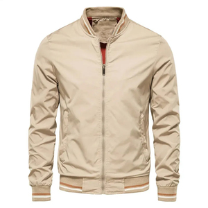Chaqueta Bomber de Camuflaje con Parches para Hombre, Chaqueta Cortavientos Ligera con Cuello Alto, Logotipo Personalizado, Ropa de Calle Informal y Moderna - Product Image 3