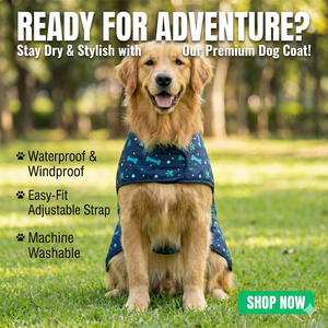 Veste pour animaux de compagnie légère matelassée bleu foncé, design patte d'os, confortable, durable, pliable, hiver, pour les promenades quotidiennes des chiens - Product Image 3