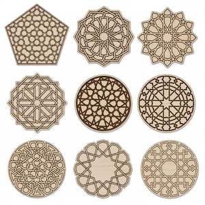 Juego de Posavasos de Metal Grabado con Patrón de Mandala, Diseño Circular Boho para Comedor y Té, Venta al por Mayor - Product Image 4