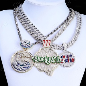VVS Moissanite Sterling <b>Silver</b> Hip Hop Fully Iced Custom Unique <b>Letter</b> Logo Pendant Unisex Party Lab Created High Quality GRA - Product Image 1