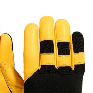 Guantes de herrador de cuero de seguridad de protección al por mayor, guantes de herrador de cuero de protección duraderos y resistentes personalizados - Product Image 2