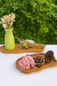 High quality Handcrafted Eco-Friendly Polished Wooden Rectangle Serving <b>Tray</b> Classic Kitchen & Home Decor at lowest prices - Product Image 2