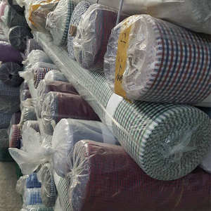 Korea 100 Cotton Stock Lot Shirts <b>Fabrics</b> Solid Plain Dyeing Printed Check Design Best Quality Low MOQ Wholesale Price - Product Image 2