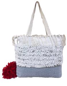 Bolso de mano de algodón Dari de edición limitada para mujer, ecológico, hecho a mano con cremallera, moda informal multiusos para uso nocturno - Product Image 3