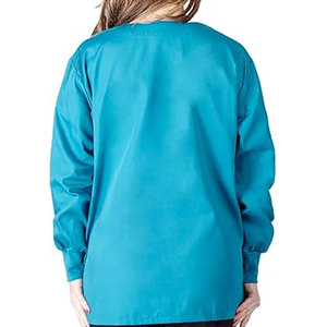 แจ็กเก็ตอุ่นเข้ารูปสำหรับผู้หญิงชุดเครื่องแบบสครับขัดผิวแบบยืดได้สำหรับใช้ในโรงพยาบาลฤดูร้อน - Product Image 2