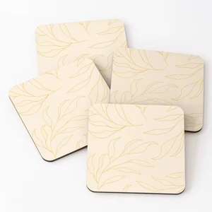 Nouveau design de sous-verres en bois avec tasses à thé imprimées, ensemble de 4 pièces époxy pour la maison et la cuisine - Product Image 3