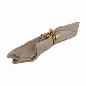 Gold Herb Leaf Metal Napkin <b>Rings</b> Decorative Napkin <b>Rings</b> Buckles in <b>Cheap</b> Price For Party Wedding Table Decor - Product Image 5