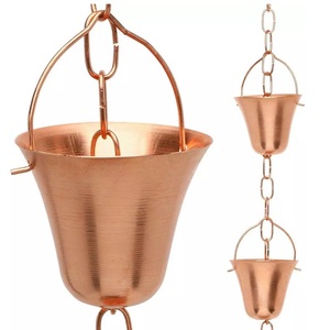 Premium Quality Pineapple Style Rain Chain Metal <b>Garden</b> <b>Ornament</b> with Copper Plating Manufacturer Direct-Good Price! - Product Image 6