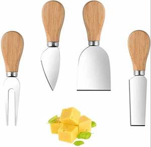 Premium Quality Plated Stainless Steel Modern Style Flatware Set Wood Handles Sustainable Durable <b>Lightweight</b> Custom Kitchen - Product Image 3