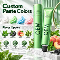 Emballage personnalisé OEM en aluminium et plastique pour tubes de dentifrice, compatible avec l'impression offset et les couleurs personnalisées, capacité 30-400 ml