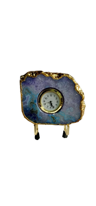 El último producto de 2024 Atractivo reloj de posavasos de ágata blanca Rodajas de cristal a la venta Comprar en línea de cristales Amayra Export India - Product Image 6