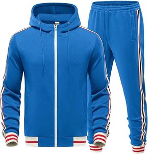 Conjunto de chándal de terciopelo de talla grande de 2 piezas con logotipo personalizado para hombre, chándales deportivos de invierno transpirables - Product Image 1