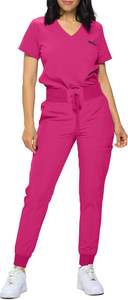 Conjuntos de uniformes médicos unisex personalizados para médicos y enfermeras, conjuntos de uniformes médicos al por mayor, corredores de algodón - Product Image 4