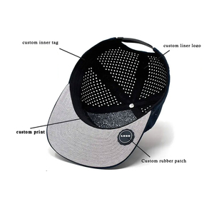 Casquette de baseball brodée à 7 panneaux pour camionneur noir personnalisé Casquettes de baseball ajustées Vente en gros Casquette de baseball ODM - Product Image 6