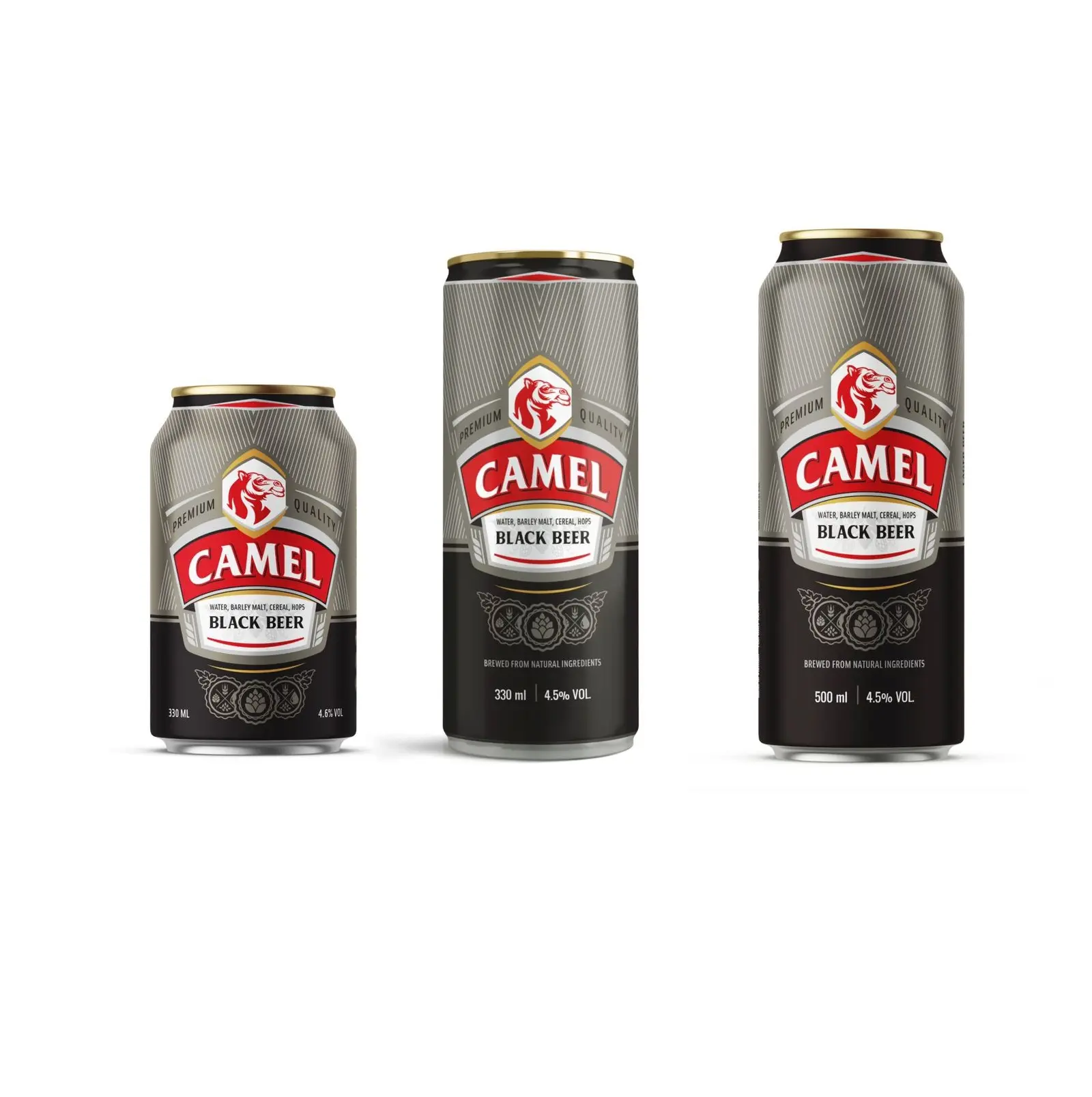 FOR BEVERAGE VIETNAM SUPPLIER WHOLESALE CAMEL BLACK BEER ON SALE 330 ML CAN BEER LUXURY DRINK