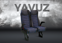 Siège de van pliable double confortable de luxe VIP de haute qualité pour passagers de bus, marque Yavuz, certifié ISO9001