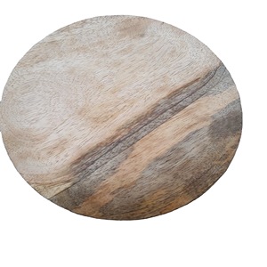 Assiette et vaisselle en bois fruits pour fête de mariage avec vaisselle taille différente et couleur bois naturel - Product Image 3