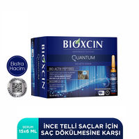 Bioxcin Quantum Sérum Force Capillaire 15 x 6 ml | Kit d'Ampoules Anti-Chute Boosté aux Peptides