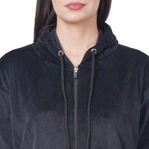 Ensemble de survêtement noir pour femme, sweat à capuche et pantalon de jogging, tenue de sport décontractée en deux pièces pour le streetwear - Product Image 6