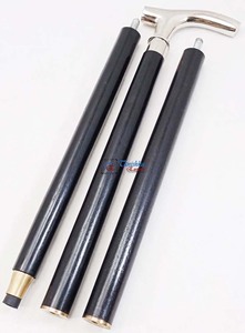 Bâton de marche en bois noir de haute qualité avec poignée en laiton nickelé pour la randonnée des personnes âgées Camping promenades Support de voyage - Product Image 4