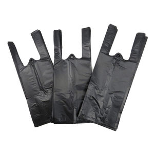 Wholesale Heavy-Duty Black <b>Plastic</b> Gusset <b>Kitchen</b> Trash Bags Large Fold Garbage Rubbish Sacks for Home Packaging Use - Product Image 3