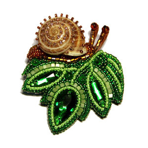 Meilleure qualité nouveau Design broches en fil de métal belle broche en tissu brodé #010903095 bas prix en gros mode - Product Image 2