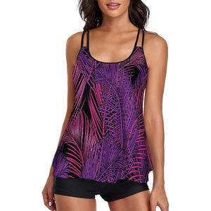 Ensemble de bikinis à coupe haute pour femmes Maillot de bain imprimé pour la plage Maillot de bain sexy Push Up Maillots de bain d'été New Hollow Out Maillots de bain - Product Image 1