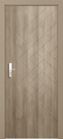 Porte extérieure en composite polymère MDF au design moderne, cadre en plastique massif, finition pour façades d'appartements – Vente en gros