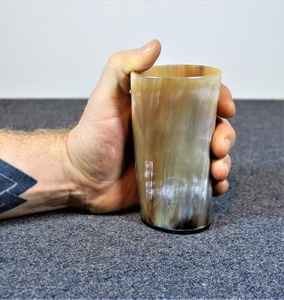 แก้วดื่มไวน์ทรงเขาควายตัวสั้นสีธรรมชาติสไตล์นางฟ้าขัดเงาสำหรับงานปาร์ตี้งานฝีมือจากธรรมชาติ - Product Image 2