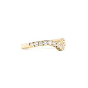 Anillo Elegante con Diamante Redondo Refinado, Corte Brillante, Diamante Cultivado en Laboratorio D-F VVS1-VS2, en Oro de 14K y 18K, para Uso Diario - Product Image 2