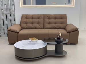 Modern Black PU Leather Sofa two Seat Tufted Back Padded Arms Metal Legs Living Room Furniture - Product Image 2