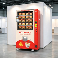 Máquina Expendedora Comercial TCN de Alimentos y Bebidas Calientes, para Comidas Calientes, Hamburguesas, Sándwiches y Bebidas con Microondas
