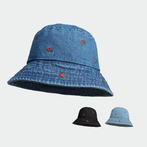 Bucket <b>Hat</b> <b>Women</b> Denim Embroidered Flower <b>Summer</b> <b>Hats</b> <b>For</b> <b>Women</b> Sunshade Foldable Sun <b>Hat</b> Female Casual Vintage Men - Product Image 1