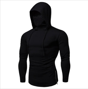 Hoddies personnalisés couleur unie automne Fitness sweat hommes pull mince à capuche à manches longues sweat à capuche Logo personnalisé Hoddies - Product Image 2