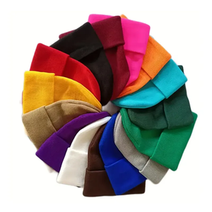 Haute qualité Y2K Style mode Beanie chapeaux Logo personnalisé broderie unisexe pour hommes hiver tricoté sport décontracté plage respirant - Product Image 2