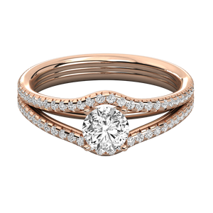 Bague solitaire en or 9 carats pour femmes, diamant cultivé en laboratoire, élégante et luxueuse - Product Image 6
